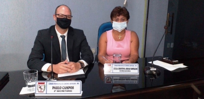 Celinha e Paulo Campos indicação pedindo a construa de uma ciclovia.