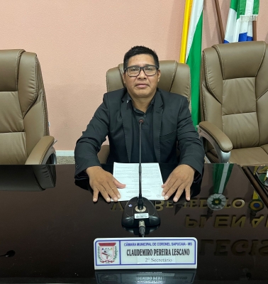Claudemiro Lescano pede ao Governo do Estado que viabilize a aquisição um trator com implementos agrícolas para a Aldeia